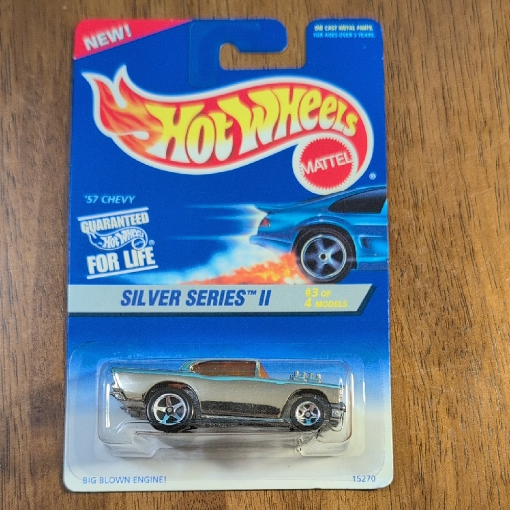 Hot Wheels Silver Series II '57 Chevy Toy Car